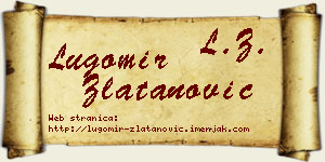 Lugomir Zlatanović vizit kartica